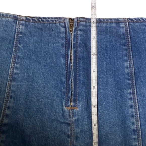 PacSun Women's Denim Front Tie Skirt Size 23 - Picture 5 of 5